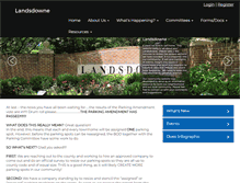 Tablet Screenshot of landsdowne.org